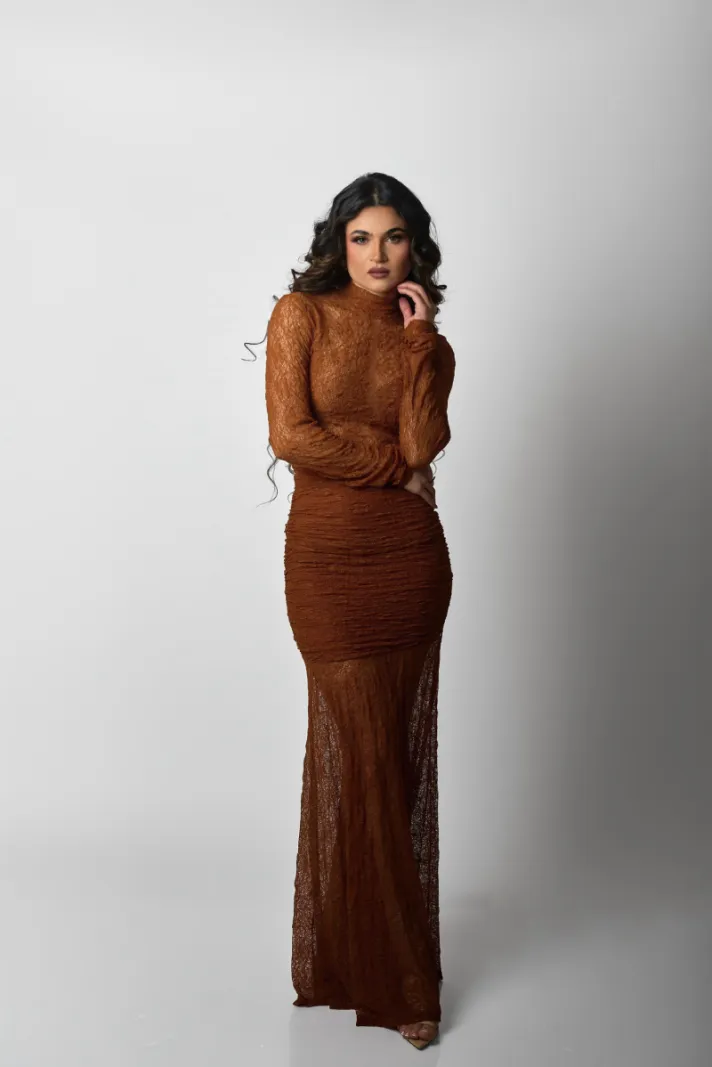 Falda Amara Camel