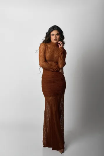 Falda Amara Camel