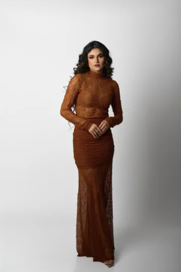 Falda Amara Camel