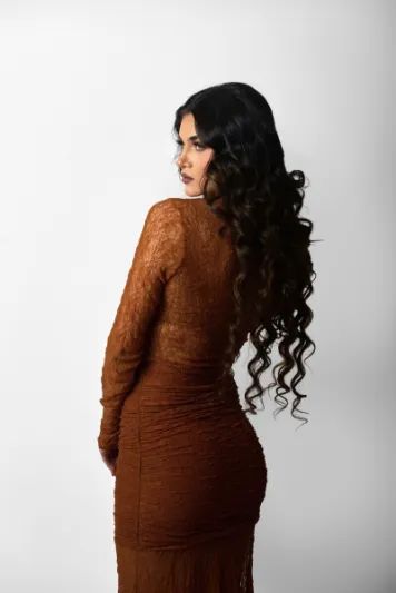 Falda Amara Camel