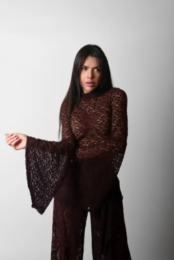 Conjunto Flare + Blusa Angélica 
